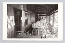 Postcard RPPC East Side Porch Three Mile Island New Hampshire v2 Table Bulletin picture