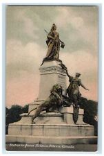 c1905 Statue to Queen Victoria Ottawa Canada CA Antique Private Postcard picture