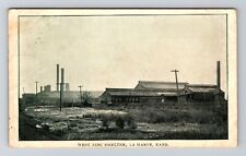 La Harpe KS-Kansas, West Zinc Smelter, Vintage c1908 Postcard picture