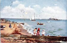 The Pier from the Parade, Worthing, West Sussex, England - Tuck Oilette Postcard picture