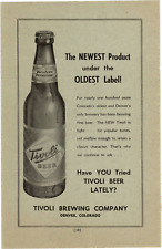 1954 Print Ad Tivoli Brewing Company Denver Colorado Newest Product under Oldest picture
