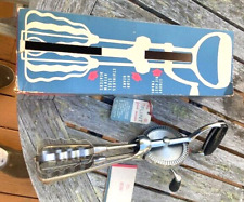 1958 FLINT HAND MIXER NEW/OLD STOCK-BOX,TAG-STAINLESS STEEL RHYTHM BEATERS-EKCO picture