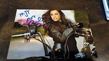 Playboy Playmate RAQUEL POMPLUN Signed 4x6 Photo Guaranteed Authentic picture