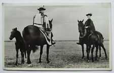 Hungary Hortobagy Cowboys Horses Men Traditional Real Photo Postcard RPPC picture