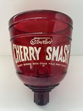 Vintage Fowlers Cherry Smash Soda Dispenser ~Glass Only~ Ruby Red picture