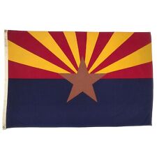 Vintage Cotton Arizona State Flag American Old Southwest Cloth Textile Art USA picture