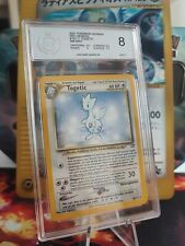 Pokemon Card Card Togetic Neo Genesis German Holo German PGS / PSA 8 Mint  picture