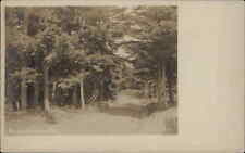 South Harpswell Maine ME Wooded Walk c1905 Real Photo Postcard picture