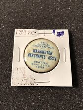 Antique 1933 34th Merchant’s Association Conv. Seattle Washington Pinback Button picture
