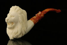 srv - Lion Block Meerschaum Pipe with fitted case M2681 picture