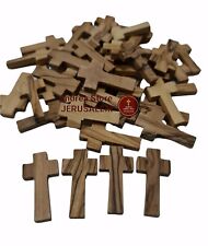 Olive wood pendant cross Hand made in Holy Land Jerusalem 100cross/lot picture