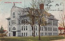 Waukesha WI-Wisconsin High School c1908 Vtg Postcard O6 picture
