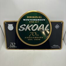 Skoal 70th Anniversary Embossed Tin Tobacco Advertising Sign c2003 Mancave Decor picture