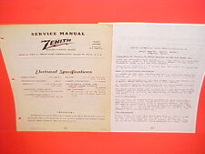 1946 1947 1948 FORD V-8 SUPER DELUXE CONVERTIBLE ZENITH AM RADIO SERVICE MANUAL picture