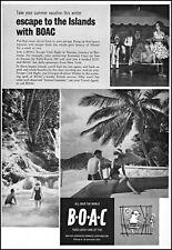 1963 BOAC British airways to Bahama Islands vacation vintage photo print ad L60 picture