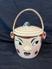 Vintage Lady With Grapes Cookie Jar picture