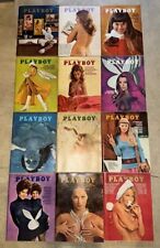 Vintage 1970 Playboy Magazine Full Year Complete Set Lot 12 w/ Centerfolds picture