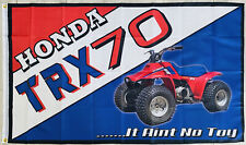 Honda TRX 70 ATC 3x5ft FLAG BANNER DRAPEAU MAN CAVE GARAGE TRIKE HOARDERS trike picture