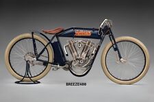 Motorcycle Photo/1914  JEFFERSON TWIN-CYLINDER RACER/4X6 Color Photo Reprint picture