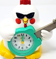 Japanese Rhythm Rooster Alarm Clock Rock N Roll ALARM DOES NOT WORK Vintage READ picture