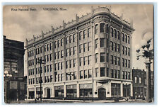 c1910 First National Bank Virginia Minnesota MN Antique Posted Postcard picture