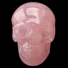 1pcs 2'' Rose quartz Carved Crystal Skull,Realistic - Skull Gemstone & Crystal  picture
