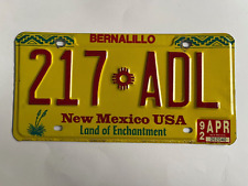 1992 New Mexico License Plate Natural Sticker Bernalillo County picture