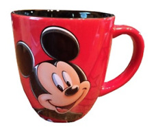 New Walt Disney World Mickey Mouse Red Mug with Fantasia Sorcerer Hat picture