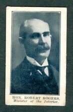 1912 ROBERT ROGERS Imperial Tobacco Card C64 PROMINENT Men of CANADA  picture