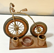 Antique High Wheel Bicycle BoneShaker Penny Farthing Smoking or Desk Caddy Italy picture