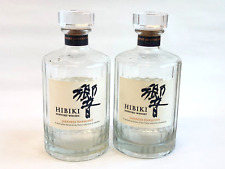 Suntory Hibiki Japanese Harmony Whisky Empty Bottle Design Set of 2 From Japan picture