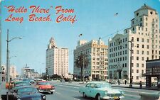 Long Beach CA California Ocean Blvd Wilton Hotel Beauty Pageant Vtg Postcard C24 picture