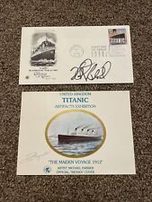 Titanic Memorabilia Signed By Robert Ballard & Paul-Henri Nargeolet~2 Piece Deal picture