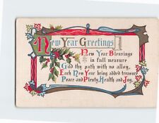 Postcard New Year Greetings Art Print picture