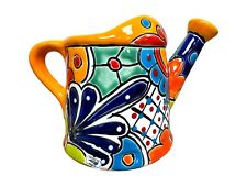 Talavera Watering Can Planter Pot Home Decor Hand Painted Mexican Pottery 9