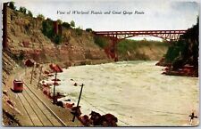 Niagara Falls Canada, View of Whirlpool Rapids and Great Gorge Route, Postcard picture