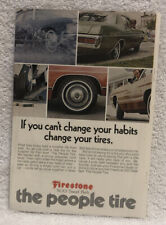 Vintage 1972 Firestone 500 Original Print Ad - Full Page - Steel Belt picture