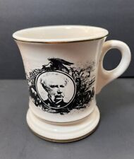 Vintage Mustache Mug Americana Transferware Porcelain picture