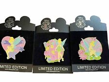RARE 2010 LE 125 PIN SET DISNEY TINKER BELL WATER LILIES DRAGON FLY BUTTERFLY picture
