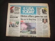 1997 JULY 1 USA TODAY NEWSPAPER - CLINTON OFFERS GAINS TAX CUT - NP 7874 picture