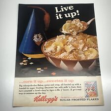Kellogg's Frosted Flakes Live it Up 1965 Vintage Print Ad Life Magazine picture