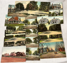 Vintage Wichita Residence Postcards House & Street Views Lot of 17 picture