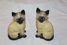  Pair of Ceramic Cat Figurines with Blue Eyes 7