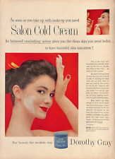 1957 Salon Cold Cream Dorothy Gray  Vintage Print Ad A1 picture