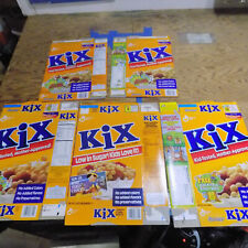 Kix lot of 5 cereal boxes from 1990's picture
