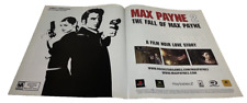 Max Payne 2 PS2 Fall Of Max Payne Original 2004 Ad Authentic Video Game Promo picture