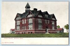 Wadena Minnesota Postcard Public School Exterior Building c1910 Vintage Antique picture