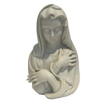 VTG Madonna Virgin Mary Bust Statue Bisque Porcelain Gerold West Germany picture