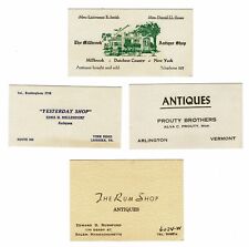 Vintage Antique Shop Business Cards Millbrook Dutchess NY Prouty Bros Rum Shop picture