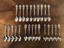 Orig. Bucherer ROLEX (Lot of 25) Silver Plate/Stainless Steel Collector Spoons picture